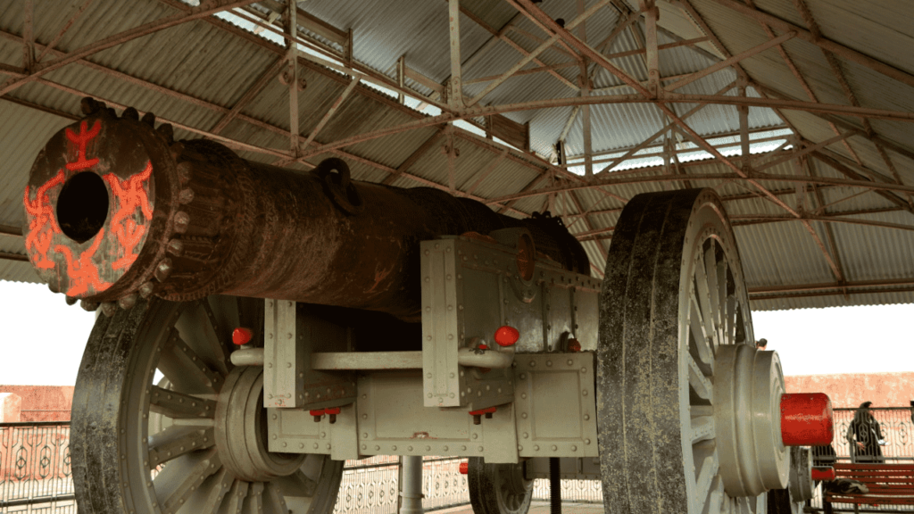 Famous cannon of Jaigarh Fort Jaipur