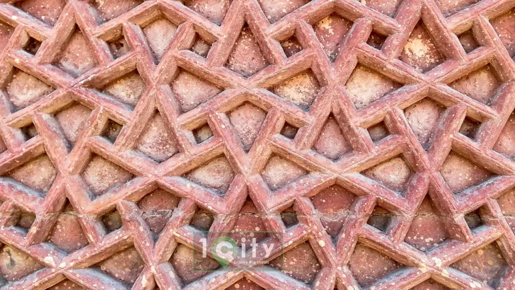 Mughal Design on Agra Fort Wall