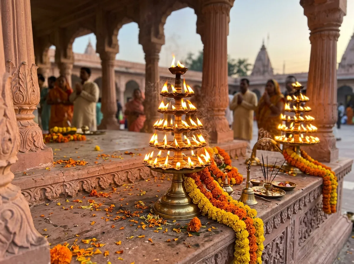 RAM MANDIR AARTI TIMINGS (OFFICIAL) — AARTI TABLE — supporting photo for this section, first-hand preferred