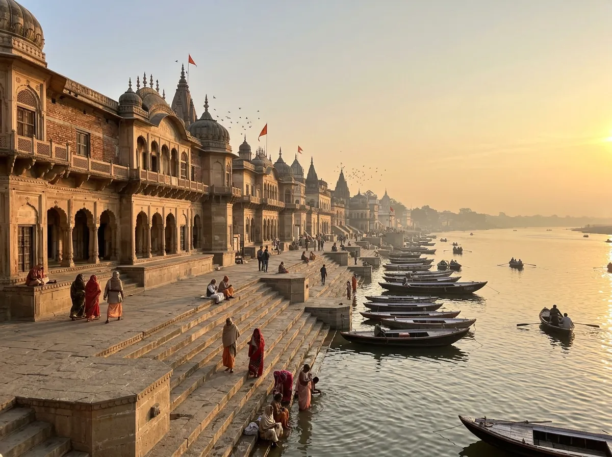 HOTELS NEAR RAM MANDIR, AYODHYA — TIER 2 — RIVERSIDE (NAYA GHAT / SARYU) — supporting photo for this section, first-hand preferred