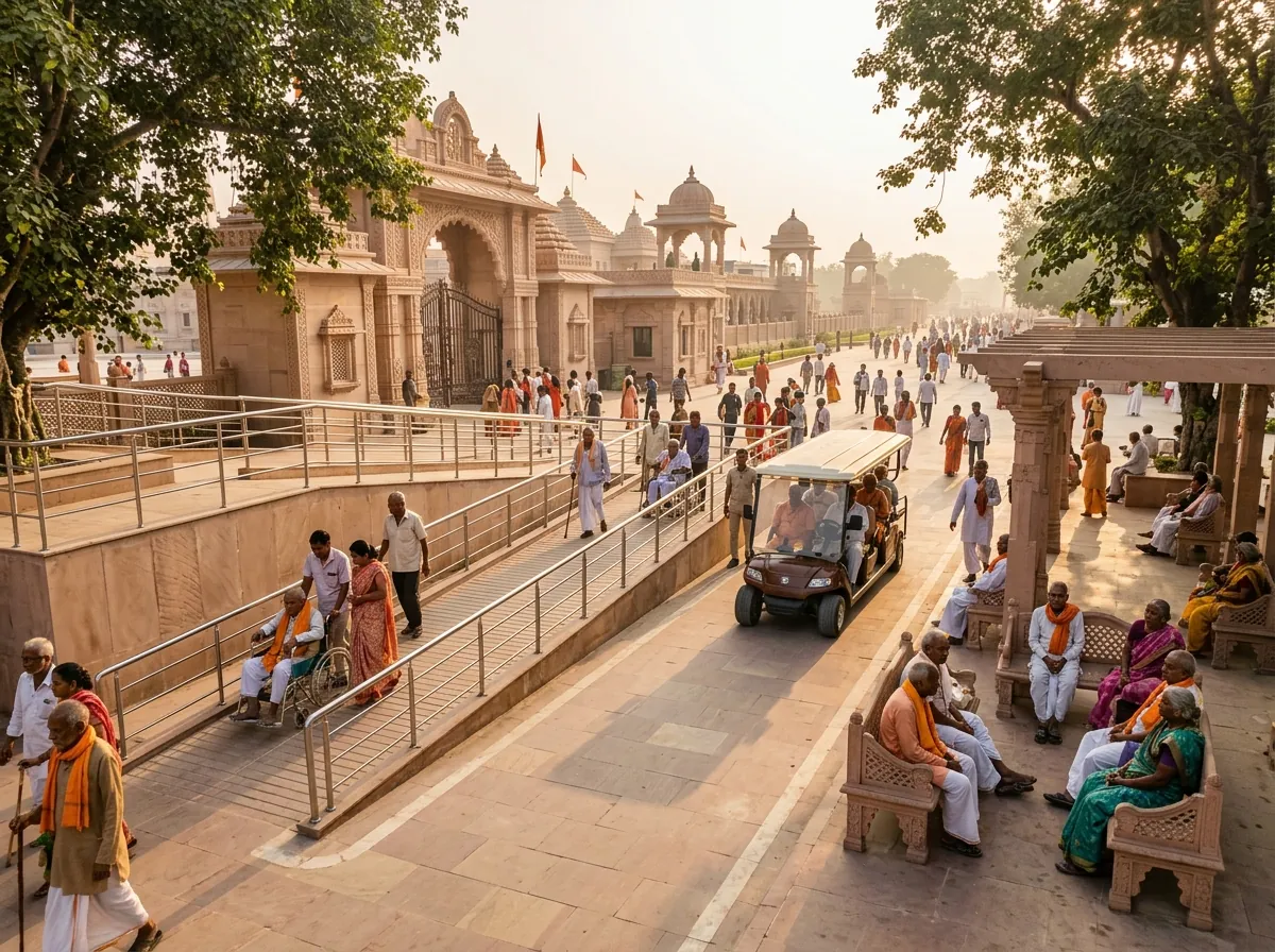 AYODHYA WITH ELDERLY PARENTS — ACCESSIBILITY AT RAM JANMABHOOMI — WHAT IS ON RECORD — supporting photo for this section, first-hand preferred