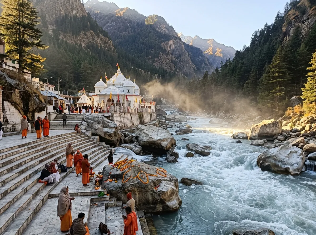 GANGOTRI — DARSHAN AND THE RIVER — supporting photo for this section, first-hand preferred