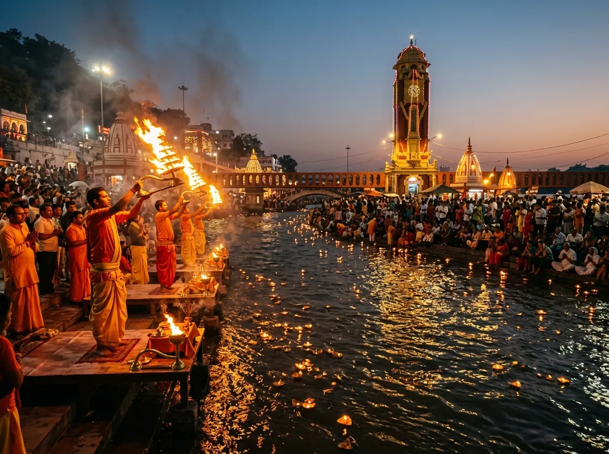 HARIDWAR AND RISHIKESH — HARIDWAR — THE AARTI CITY — supporting photo for this section, first-hand preferred