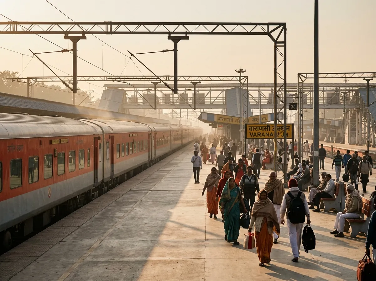 HOW TO REACH VARANASI — BY TRAIN — THREE STATIONS, THREE JOBS — supporting photo for this section, first-hand preferred