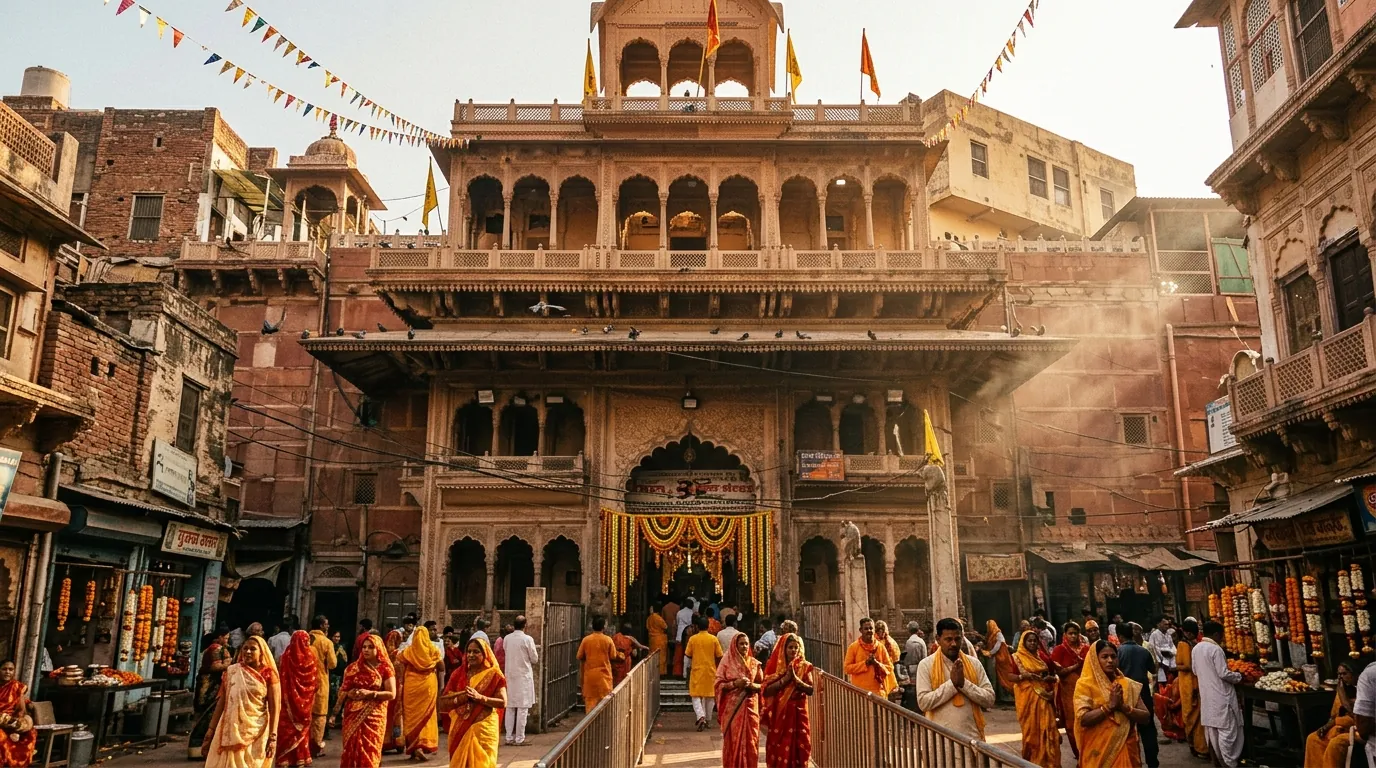 Banke Bihari Darshan Guide: Curtain Timings, Crowd Strategy & Elderly Notes — image 1