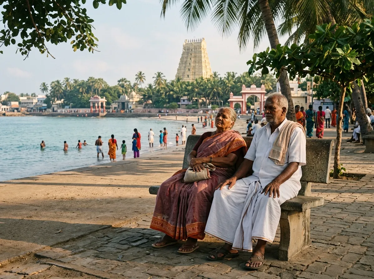 Supporting photo — Rameswaram with Elderly Parents: Corridors, Theertham Alternatives & Pacing