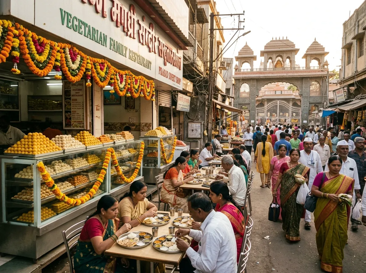 SHR-007-PRASADALAYA-AND-FOOD — EATING AROUND THE TEMPLE — supporting photo for this section, first-hand preferred