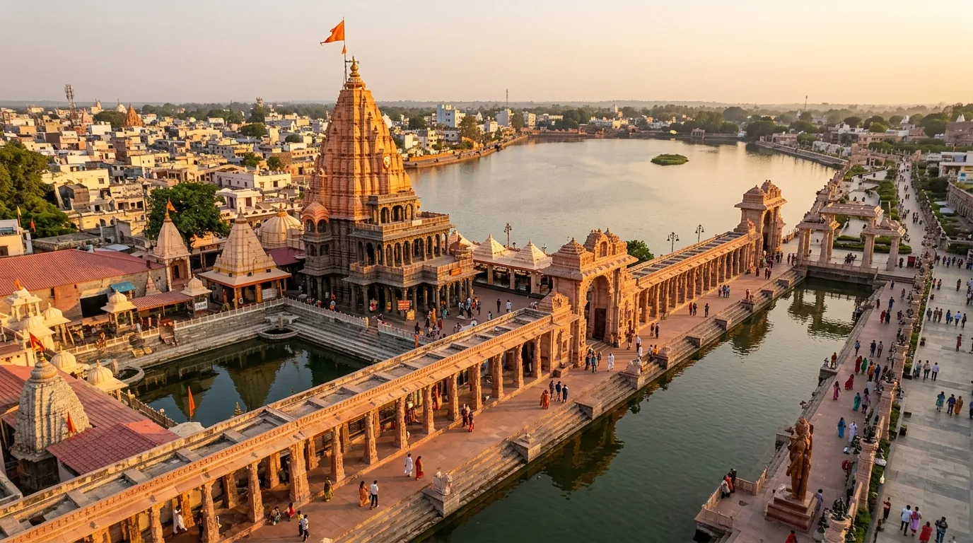 UJJAIN YATRA PLANNING: THE ONE-PAGE GUIDE — FRONT VIEW / HERO — hero image, 16:9, first-hand photo preferred; if sourced, credit visibly