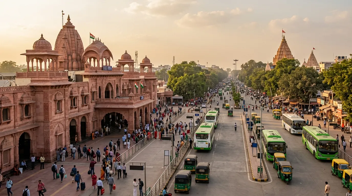 UJJAIN JUNCTION RAILWAY STATION — FRONT VIEW / HERO — hero image, 16:9, first-hand photo preferred