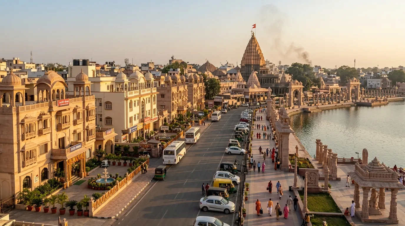 UJJ-008-HOTELS-NEAR-MAHAKAL — FRONT VIEW / HERO — hero image, 16:9, first-hand photo preferred; if sourced, credit visibly